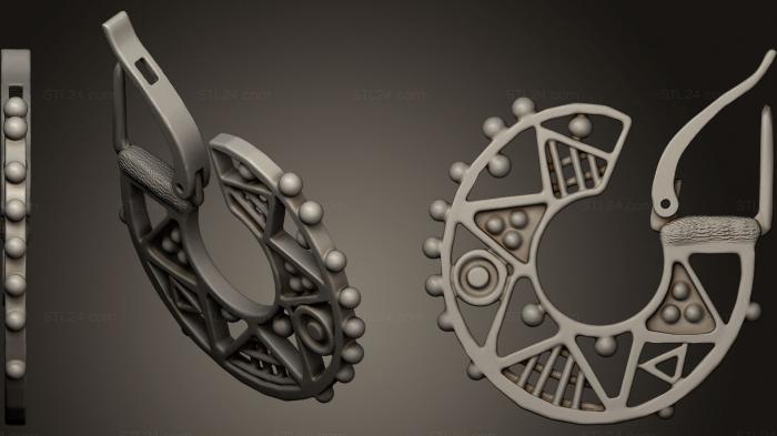 Jewelry (earings, JVLR_0127) 3D models for cnc